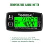 Yooreal Digital Engine Temperature Gauge Meter,Tachometer and Hour Meter,Removable Temp
