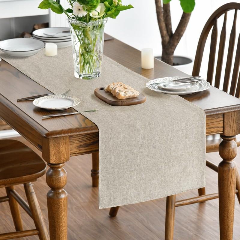 Artoid Mode Light Brown Summer Table Runner, Seasonal Fall Autumn