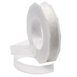 Morex Ribbon Sugar Sheer Ribbon, blanco