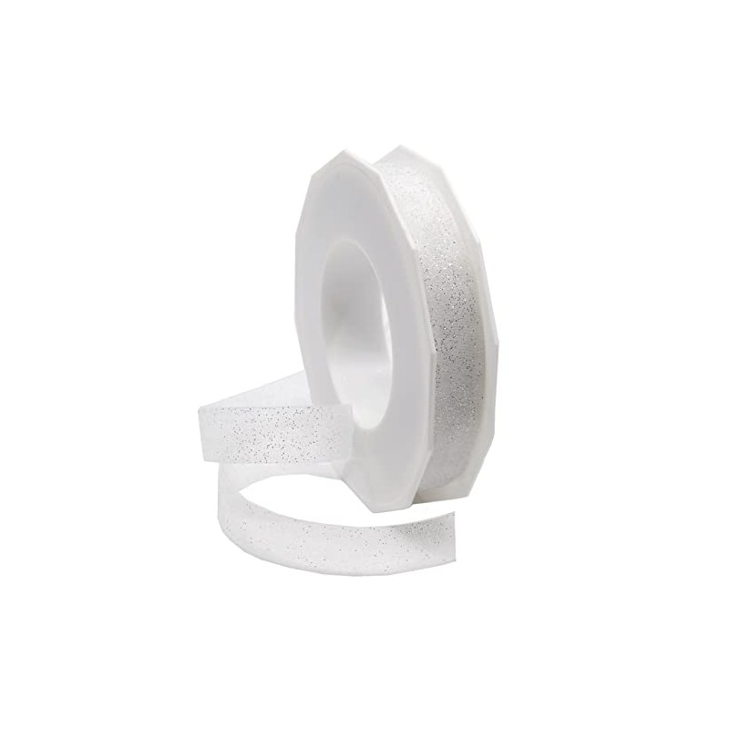 Morex Ribbon Sugar Sheer Ribbon, blanco