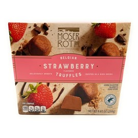 Belgian Strawberry Moser Roth Truffles Dusted in Rich Cocoa 8.81oz/250g – (Pack of 1)
