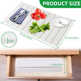 Stone Drying Mat for Kitchen Counter,Fast Drying Collapsible Dish Drying Mat,Eco-Friendly Absorbent Diatomaceous Earth Bath Mat for Kitchen Dishes Bottles Cups Bathroom Any Countertop-White