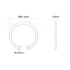 uxcell 5Pcs 62mm Internal Retaining Ring Circlip, 304 Stainless Steel