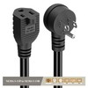 1.5Feet 90Degree Waterproof Extension Power Cord, in-Line On-Off Switch Extension