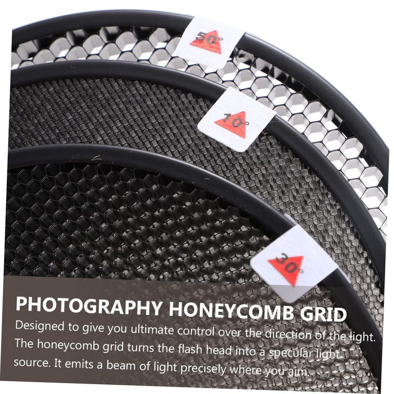 TEHAUX 1 Set Honeycomb Grid for Light Photography Lamp Shade