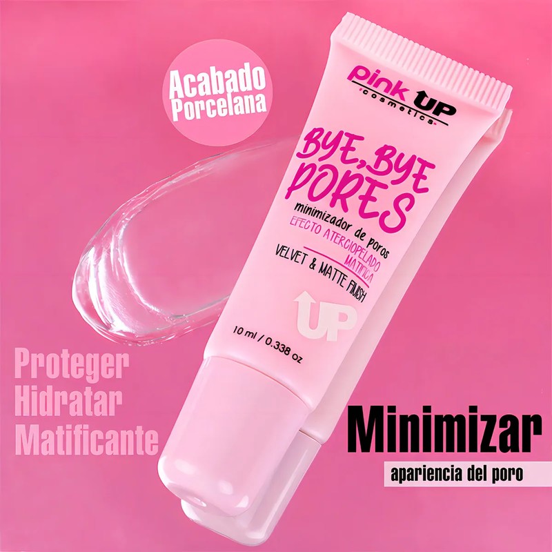 Pink Up Minimizador de Poros Primer Facial Mate 10ml