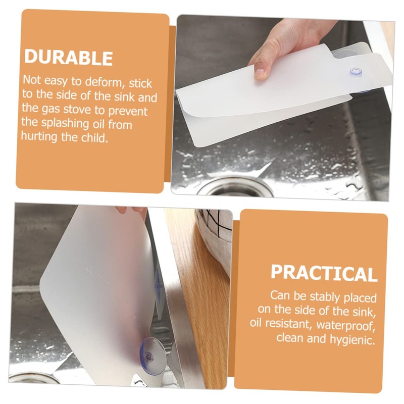 Ipetboom 4pcs Sink Splash Guards Premium Water Shield for Kitchen