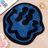 ELDONE Happy Face Alfombrilla de baño azul