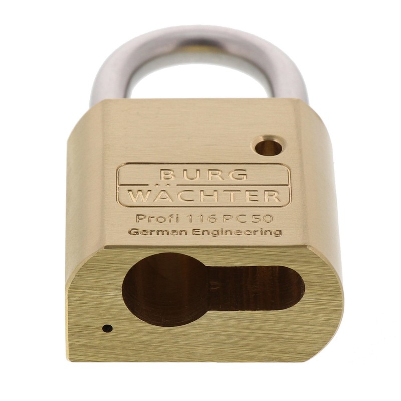 Burg-Guardian padlock carcass without brass cylinder, 1 piece, 116 pcs