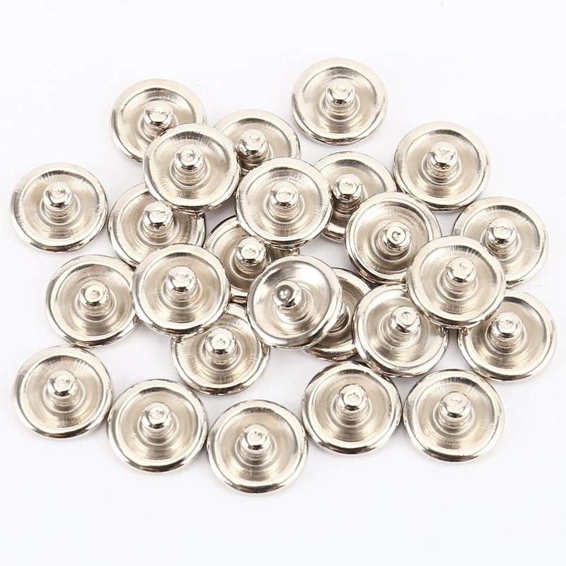 elfishjp 100 Ring Snap Button Ring, Handy to Press Hardware Set