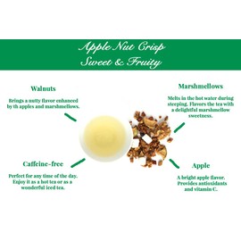 The Green Teahouse Apple Nut Crisp loose leaf tea, 2oz