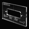 Musiclily Pro Acrylic P90 Pickup Routing Template for Electric Guitar