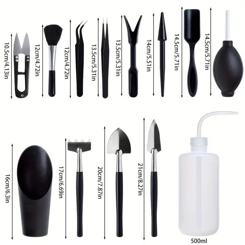 Unbranded 13pcs Mini Garden Tool Set - Premium Succulent Care