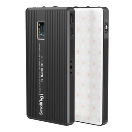 US Stock Pix M160 RGBWW On Camera Video LED Light Panel Aluminum Body, 2500K-8500K, CRI/TLCI 95+,1350Lux, 3800mh Battery, 0%-100% Dimmable Bright for Zoom, Conference, Photography