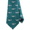 [COLORATA] Carolata Shark Pattern Necktie (100% Silk / Jacquard Woven),