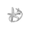 MIFYNN Dainty Shell Ring for Women Starfish Ring Adjustable Opening