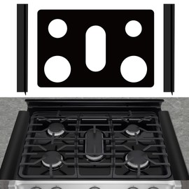 Stove Burner Covers - Reusable Stove Cover For 30 Inch LG Gas Range Model LGLDG4315 LRG4115 LRG4113 LDG4313 - Non-Stick Washable Stove Top Cover With 2Pcs Stove Gap Covers For LG Stove Top Protector
