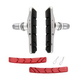 Yakamoz 2 Pairs 70mm Road Bike Brake Pads MTB V Brakes Pad Mountain Bicycle V-Brake Blocks with 4Pcs Replacement Pads, Hex Nuts and Shims Included