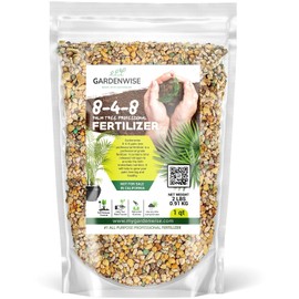 Gardenwise 8-4-8 Professional Palm Tree Fertilizer Plant Food; for Indoor Potted Plants and Outdoor Landscape Palm Trees; Quick-Release Nitrogen Fertilizer and Continuous Feeding (1 Quart)
