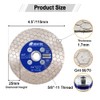 SHDIATOOL Diamond Saw Blade 4-1/2-inch, Tile Cutting Grinding Disc Wheel