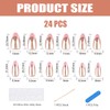 24PCS French Almond Press on Nails – Jelly-Gel Manicure Kit