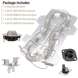 Dryer Heating Element Kit Compatible With Maytag MDE6700AYW MDE9700AYW MDG9700AWW MDE6700AZW MDG6700AWM MDG6700AWW MDE9700AZM MDG9700AWM, Amana NED7200TW10 YNED7200TW0
