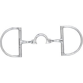 Dover Saddlery Broken Segunda Hunter D-Ring Snaffle Bit, 5.5