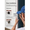 Big Fingerprint Smart Door Knob, Keyless Entry Door Lock with
