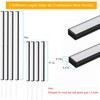 Black Wall Panels LED Lights,8PCS 3000K Self-Adhesive LED Light with