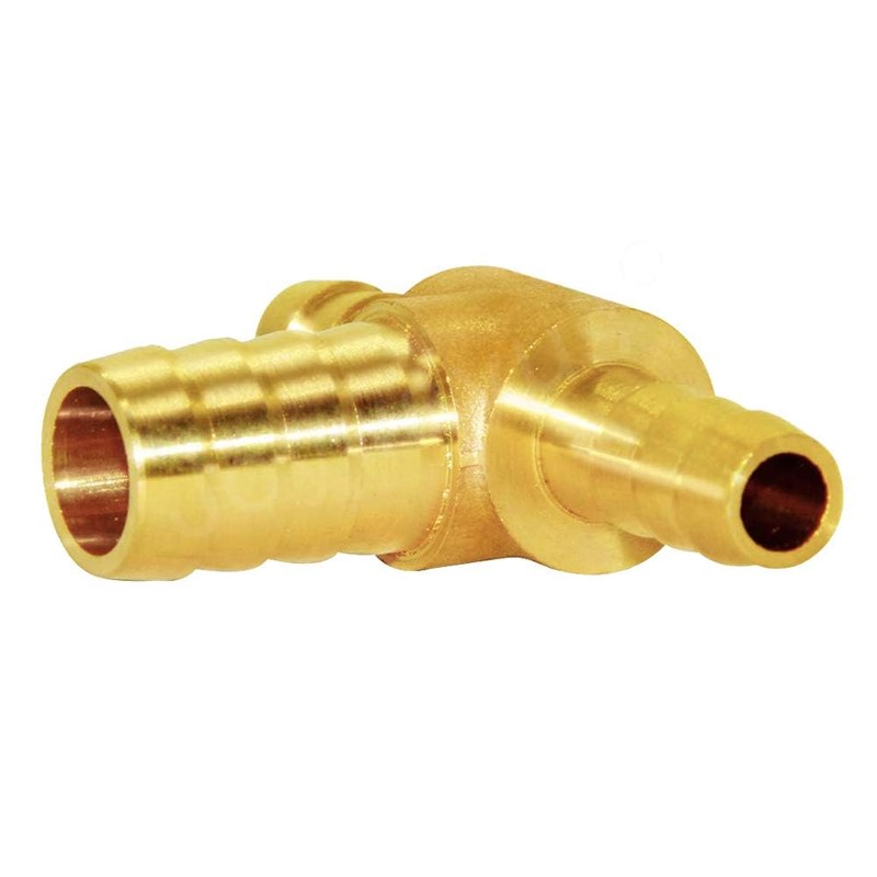 Joywayus Hose Reduce Barb Tee 5/16"x1/2"x5/16" 3 Way Union Fitting