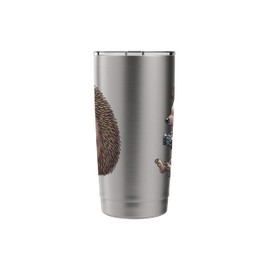 Video Gaming Hedgehog Holding Game Controller Animal Gamer Stainless Steel Insulated Tumbler