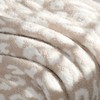 Super Soft Leopard Cheetah Print Beige Throw Blanket Twin Size