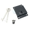 Rim Surface Lock Black 4 x 3" Press Lock Pattern