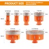 BGTEC Diamond Core Drill Bits Set-6pcs Diamond Hole Saw for