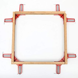 Hozzwhoo 4pcs 90 Degree Right Angle Clamp Adjustable Wood Vice Miter Clamp Woodworking Frame Clamp DIY Photo Frame Glass Fish Tank