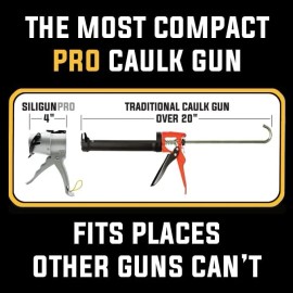 SILIGUN™ PRO Compact 24:1 Caulking Gun - No Drip Caulk - Siligun Pro