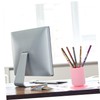 Mikinona 2pcs Ergonomic Makeup Brush Pen Holder Suction Cup Desk