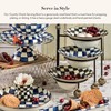 MACKENZIE-CHILDS Enamel Serving Bowl, Enamel Serveware Bowl, 12 Inches, Black-and-White