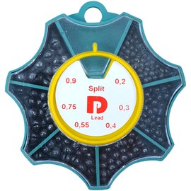 PRO FILSTAR Lead Shot Set 100 g – Shotlead Fishing with Storage Box – Lead Balls – Lead Weights Set – Lead Weight – Carp Lead – Fisherman Lead – Fishing Lead – 0.2/0.3/0.4/0.55/0.75/0.9 g