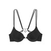 LASCANA Women's Strappy Heart Push Up Bra Black 38B