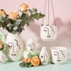 Sass & Belle Abstract Face White Large Planter