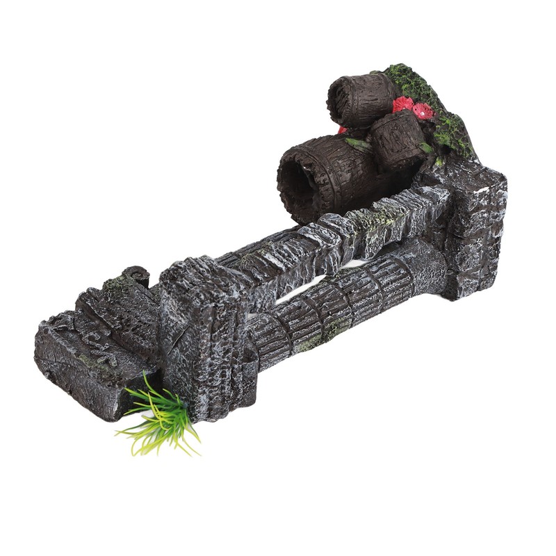 Aquarium Decoration Roman Columns Simulation Reusable Resin Fish Tank Landscape