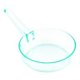 1 Ounce Disposable Dessert Cups, 100 Mini Sauce Dishes - Sauce Pan Design, Serve Condiments, Snacks or Samples, Seagreen Plastic Small Appetizer Plates, For Parties or Catered Events - Restaurantware