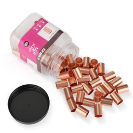 Pro 50-Pack EFIELD 1/2" X 1/2" Copper Slip Coupling, No Stop, CxC Sweat Connection, LF Copper Plumbing Fittings (1/2"x1/2"),(COPPER032)