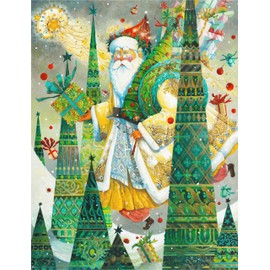Christmas Wooden Jigsaw Puzzle for Adults - Magic is in The Air - 471 Unique Wooden Pieces. Made in The USA by Nautilus Puzzles