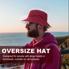 Glitovox Oversize XXL Bucket Hat, Reversible Cotton Fisherman Hats, Unisex