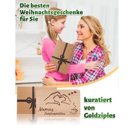 2er Set Frühstücksbrettchen Mama und Papa geschenke | Brotzeitbrett mit Gravur | Großeltern Geschenke Buchenholz Schneidebrett | Geschenkidee ideal für Mutter&Vatertag Geburtstags Weihnachten