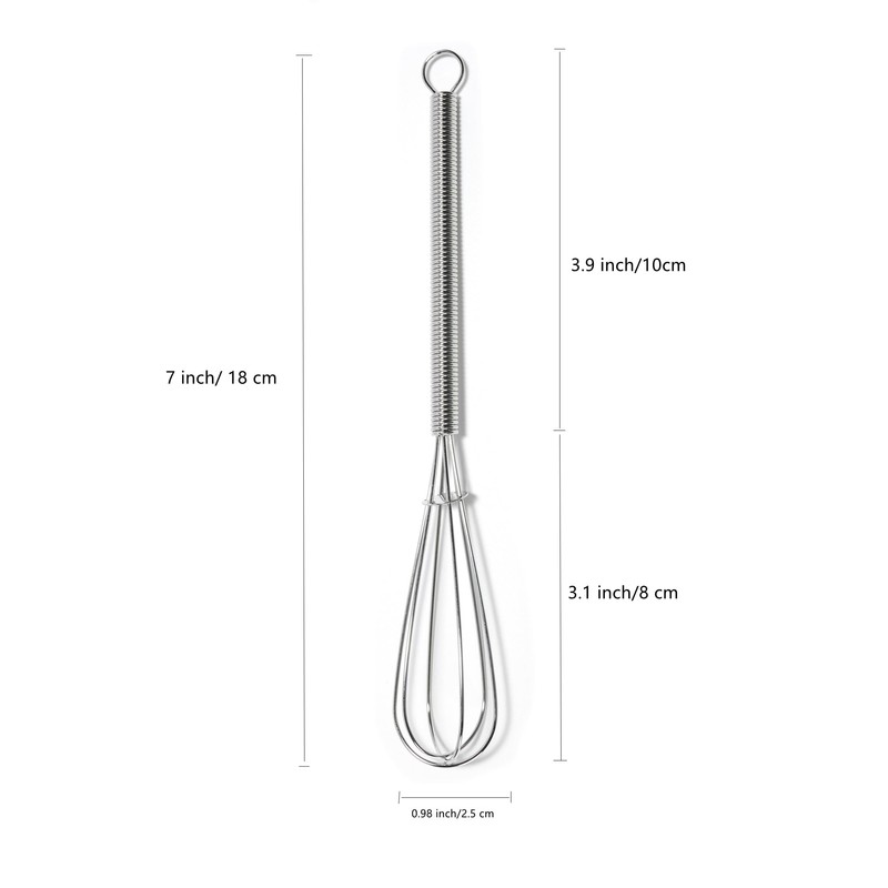 TYGYLZGCF Mini Whisks 7 inch 2Pcs