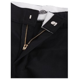 Dickies mens Regular Straight Fit Double Knee Stretch Twill work utility pants, Black, 36W x 34L US