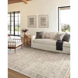 Loloi Amber Lewis Alie Collection ALE-03 Taupe/Dove 5'-3'' x 7'-9'', .13'' Pile Height, Area Rug